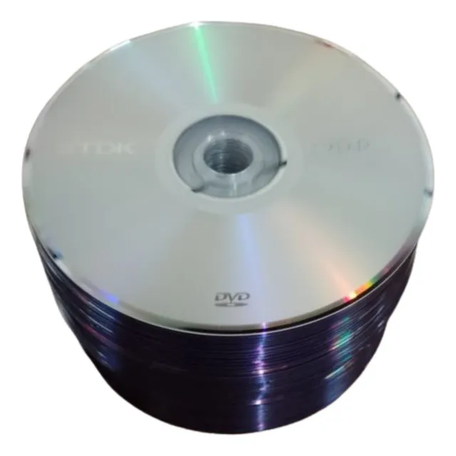 Dvd-r Virgen Tdk Sueltos Pack X50 Unidades 8x 4.7 Gb 120 Min
