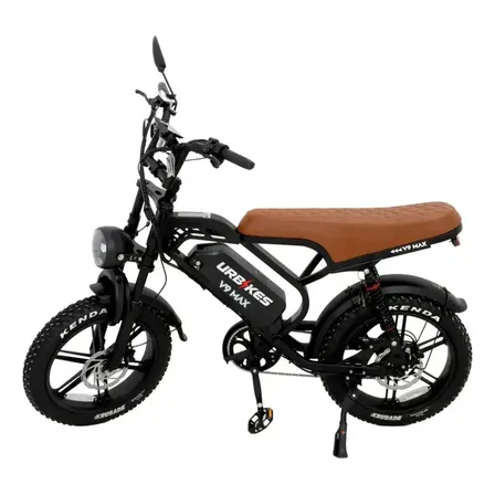 Bicicleta Bike Eletrica V9 Max 1000w 48km Freio Hidraulico Preto