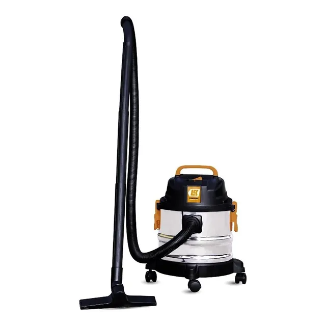 Aspiradora Ind 1 Motor Polvo Líquido 15 Litros Lusqtoff Color Acero inoxidable/Negro