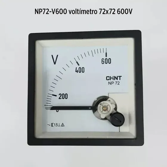 Np72-v600 Voltimetro 72x72 600v
