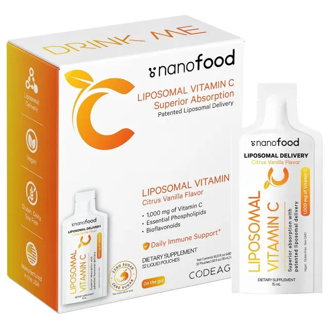 Vitamina C 1000 Mg Liposomal Codeage 480 Ml Vainilla