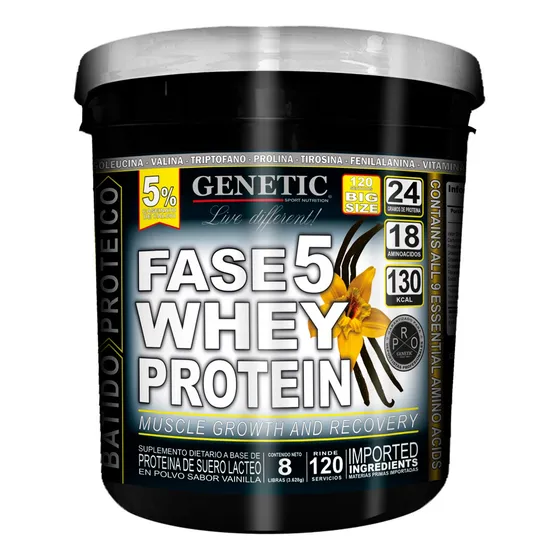 F5 100% Proteína Fortificada Caseinato Genetic Masa Muscular