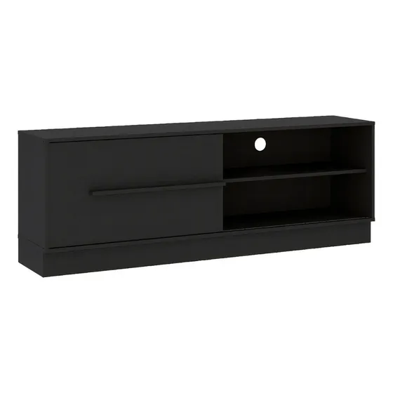 Mueble Para Tv 60 Hawai En Mdp Una Puerta Negro