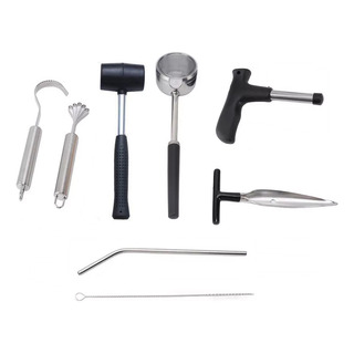 Juego De Herramientas Para Abrir Cocos De Acero Inoxidable C Juego De Herramientas Para Abrir Cocos De Acero Inoxidable C