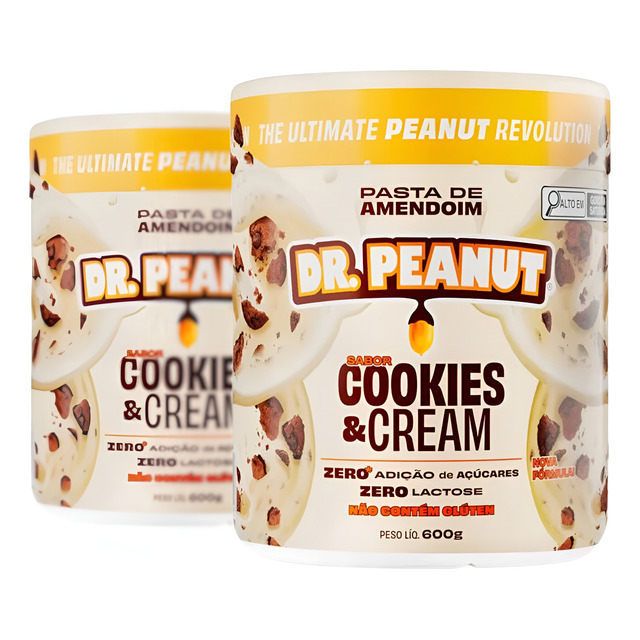 Kit 2x Pasta De Amendoim Dr Peanut 600g