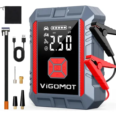 Partida Bateria Emergência Carro Moto 12v Compressor Ar