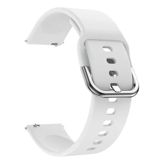 Pulseira Silicone Vip Compatível Polar Vantage M Pinos 22mm Cor Branco