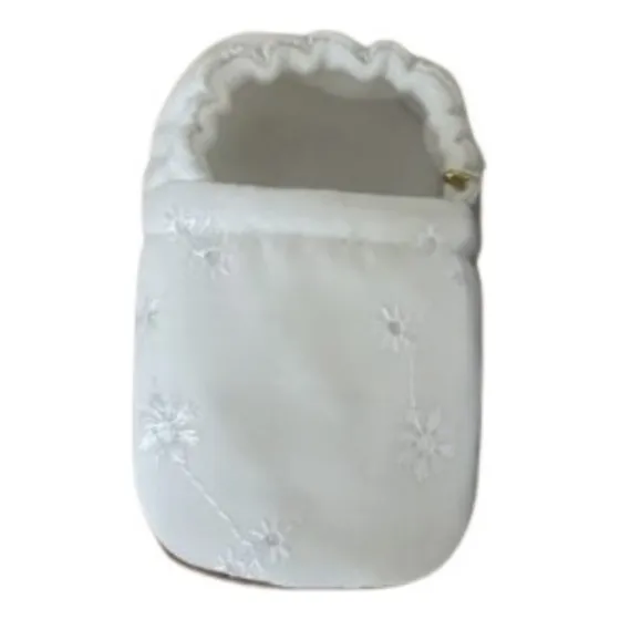 Zapatito De Bebe Broderi No Caminante Blanco