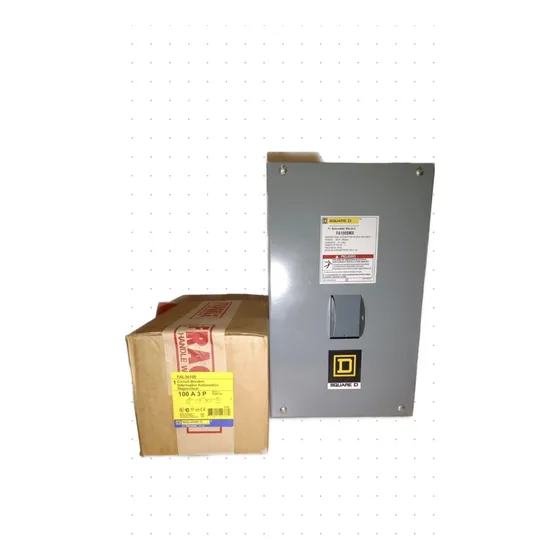 Termomagnetico Con Gabinete 3 Polos 100 Amp. Marca Squared 