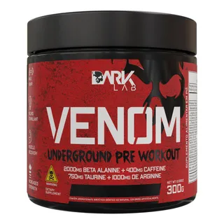 Suplemento Em Pó Venom Underground 300g Dark Lab Sabor Maça Verde Suplemento Em Pó Venom Underground 300g Dark Lab Sabor Maça Verde