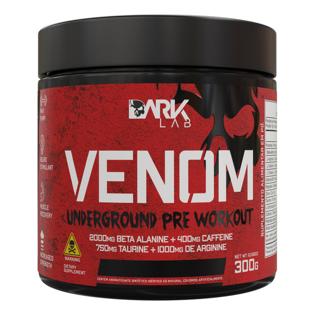 Suplemento Em Pó Venom Underground 300g Dark Lab Sabor Maça Verde Suplemento Em Pó Venom Underground 300g Dark Lab Sabor Maça Verde