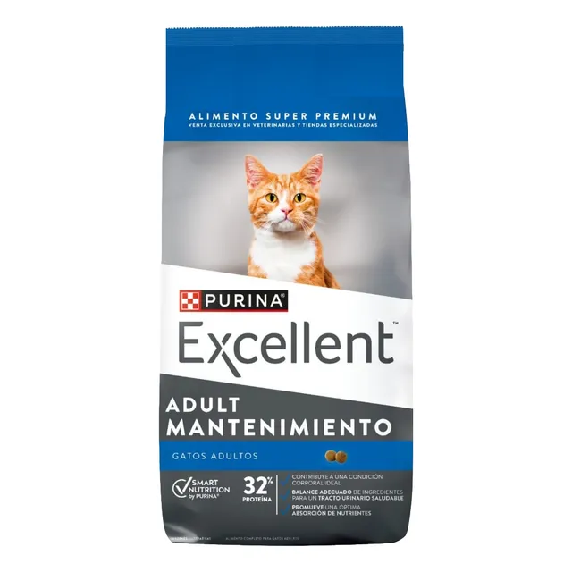 Alimento Purina Excellent Mantenimiento Para Gato Adulto Sabor Mix En Bolsa De 15 Kg