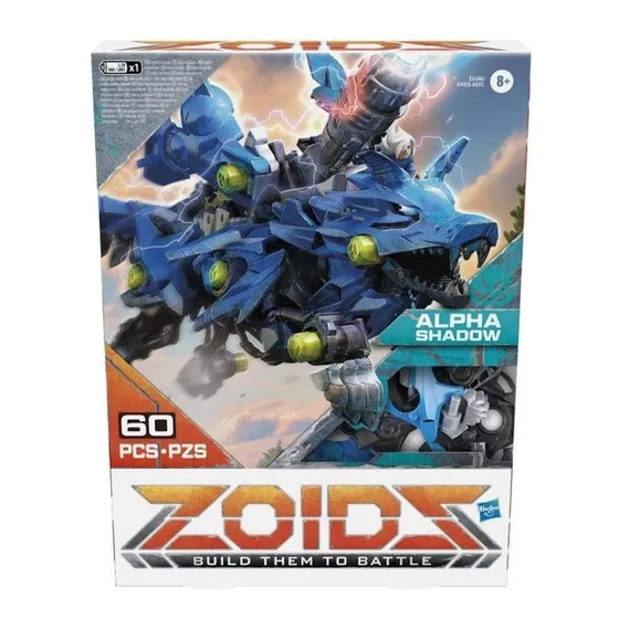Figura Armable Motorizada Alpha Shadow - Zoids Hasbro Cantidad De Piezas 60
