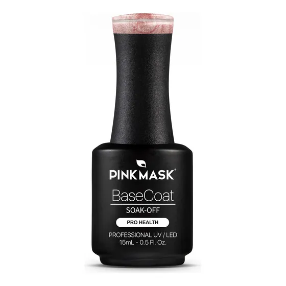 Rubber Base Coat Pink Mask Sparkly Charm