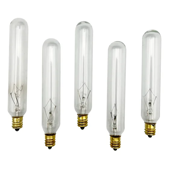 Artcraft® Bombilla Tubular 5  Largo 25 W Base Candelabro Pkg