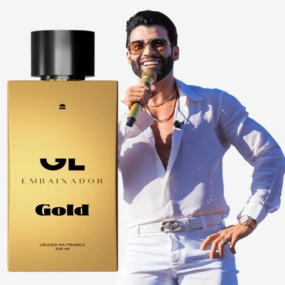 Perfume Gustavo Lima Embaixador Gold Hinode Original & Autentico