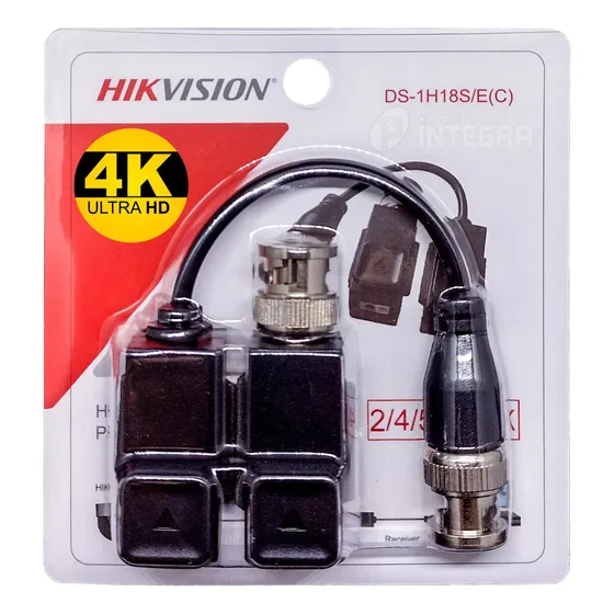 Par Balun Hikvision Pasivo Cctv Hd Hdtvi Hdcvi Ahd Utp
