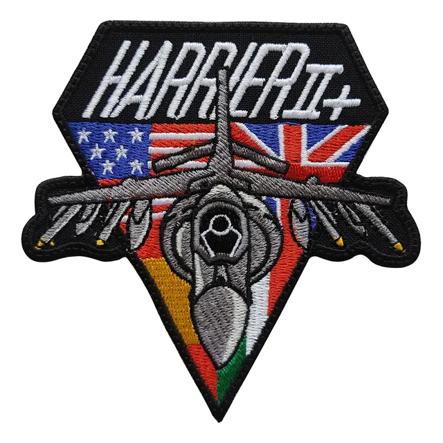 Pache Bordado Avion Harrier Ii Mcdonnell Douglas Av-8b Comba