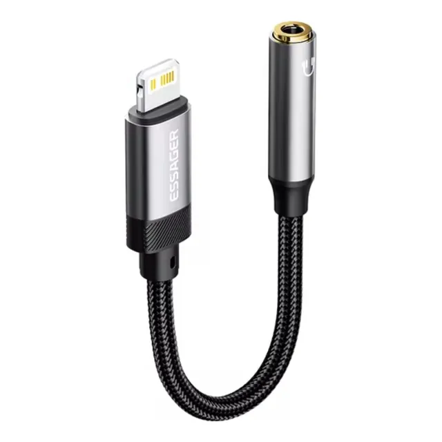 Cable Lightning A Jack 3.5mm Trenzado Compatible iPhone
