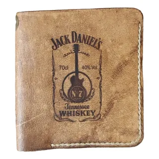 Carteira Motocilcista Couro Old School Jack Daniels Carteira Motocilcista Couro Old School Jack Daniels
