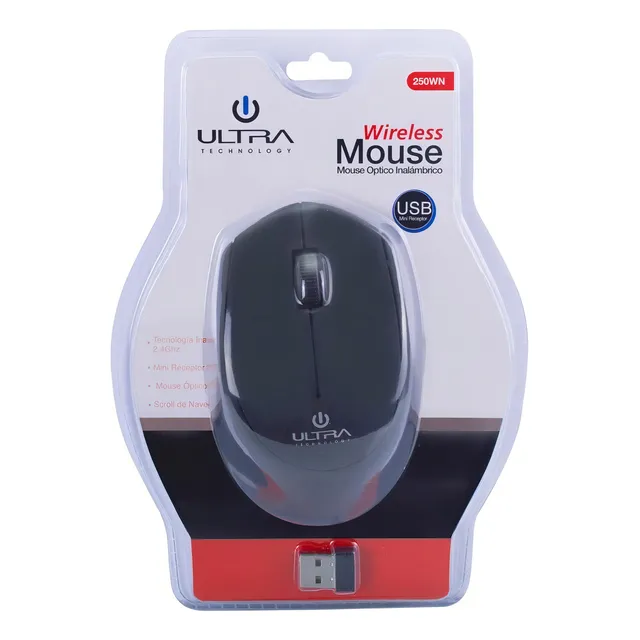 Mouse inalámbrico Ultra M250 negro