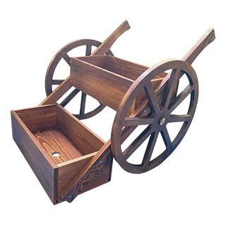 Caja De Maceta De Carro De Madera, Soporte De Plantas Caja De Maceta De Carro De Madera, Soporte De Plantas