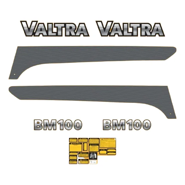 Kit Adesivos Faixas Etiquetas Trator Valtra Bm100 Bm 100