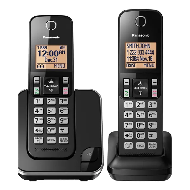 Teléfono Panasonic Kx-tgc352 Inalámbrico 127v - Color Negro