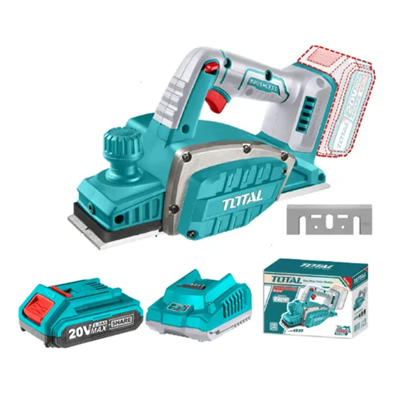 Cepillo Inalámbrico 20v 82mm Trli20401 Con Bateria Total Turquesa