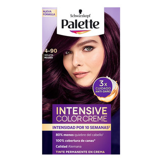 2 Pzs Palette Tinte Permanente Dama Color Creme 4-90 Violeta 2 Pzs Palette Tinte Permanente Dama Color Creme 4-90 Violeta