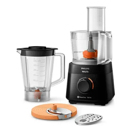 Multiprocessador Philips Walita Powerchop Ri7301 750w Capacidade 1,5 Litros Preto 127v
