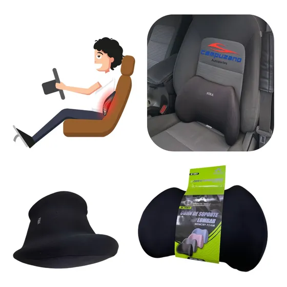 Cojin Lumbar Para Auto De Memory Foam Ultra Comodo