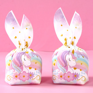 50pzs Bolsa De Caramelos Unicornio Decoración De Cumpleaños 50pzs Bolsa De Caramelos Unicornio Decoración De Cumpleaños