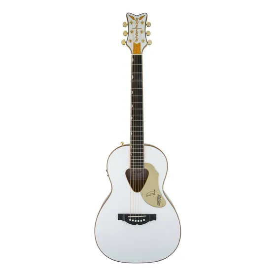 Violão eletroacústica Gretsch Acoustic Collection G5021E Rancher G5021WPE para destros branca laurel brilhante