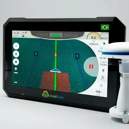 Kit Completo Gps Agricola Droidguide 7 Preto América Do Sul