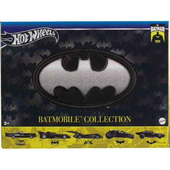 Hotwheels Batmobile Collection 5 Autos Batman 85 Aniversario Color Negro