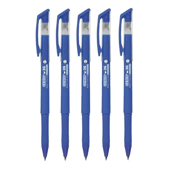 5 Simball Genio 2g Roller Borrable Tinta Azul Exterior Azul Claro