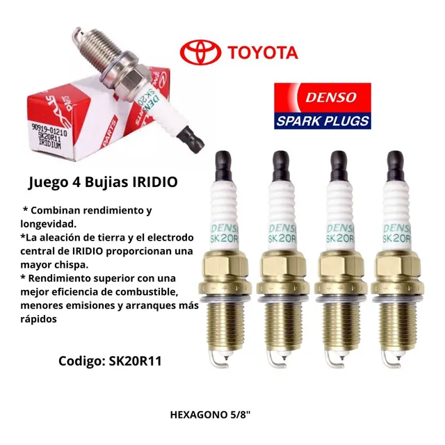 Bujias Iridium Honda Fit Civic Accord Odysey Cr-v Tienda