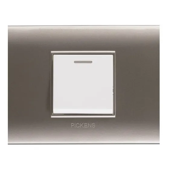 Interruptor Apagador Triway Pickens 3 Vías Moderno Plateado