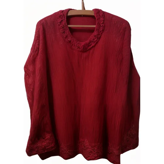 Pullover Oversize Tejido A Mano. Artesanal