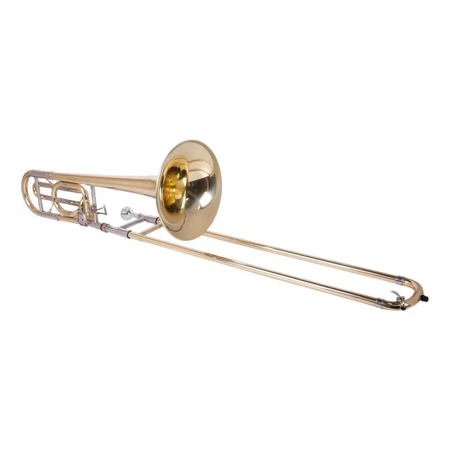 Trombon Tenor/bajo Bb/f Lacado Aristton - Incluye Accesorios