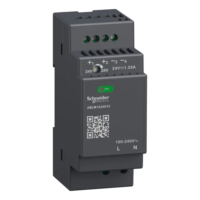 Ablm1a24012 Plc Regulated Power Supply, 100 To 240v Ac, 24v