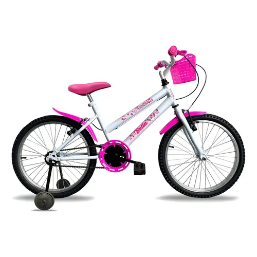 自転車 BELLA  50631 Bicicleta Aro 20 Feminina Infantil Power C/ Cesta Bike Bella Cor