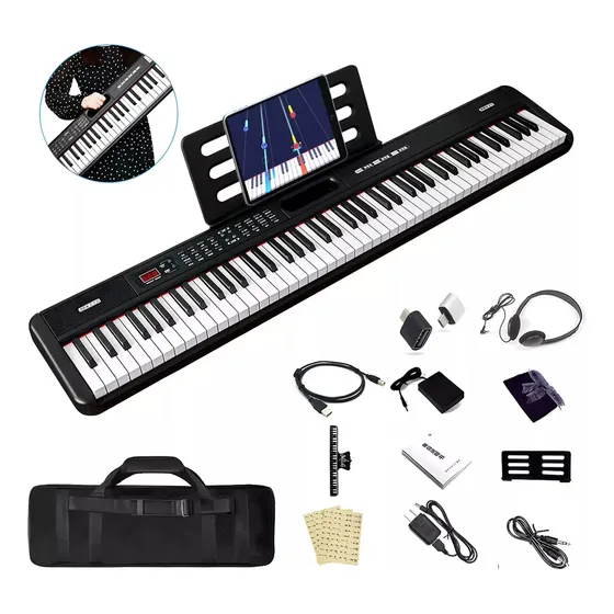 Besser Teclado Electrónico Bluetooth Midi De 88 Teclas 700 Ritmos Y 900 Tonos