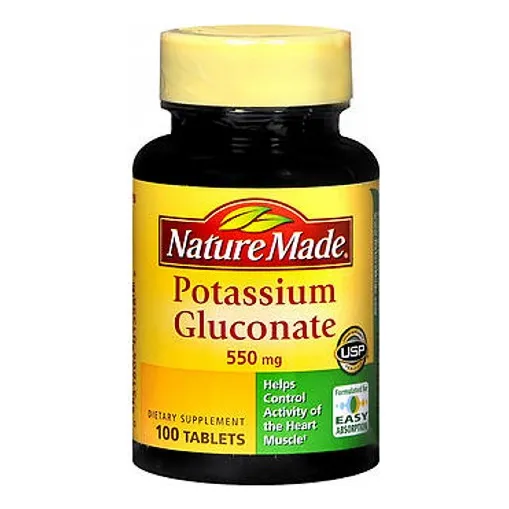 Suplemento De Gluconato De Potasio Nature Made 100 Tabletas