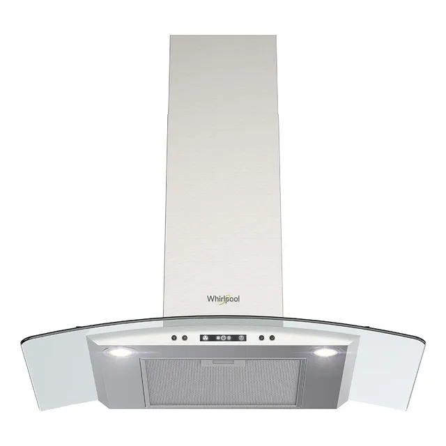 Campana De Cocina Whirlpool Vidrio Curvo 76 Cm Whw7610s