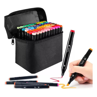 Marcadores 80 Cores Double Point Plumones Brush Tip Marcadores 80 Cores Double Point Plumones Brush Tip