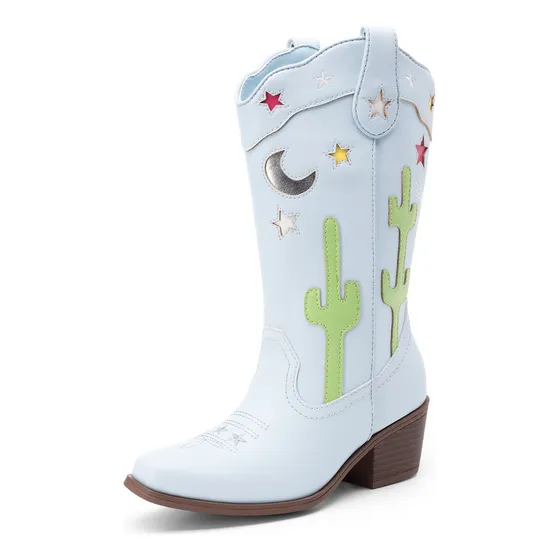 Botas Vaqueras Para Niñas, Botas De Equitación Vaqueras Con