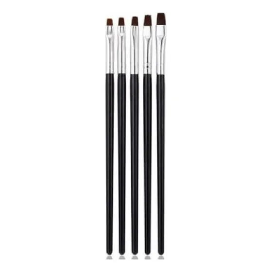 Pinceles Moldeadores De Gel Para Uñas ( Set De 5 Unidades)