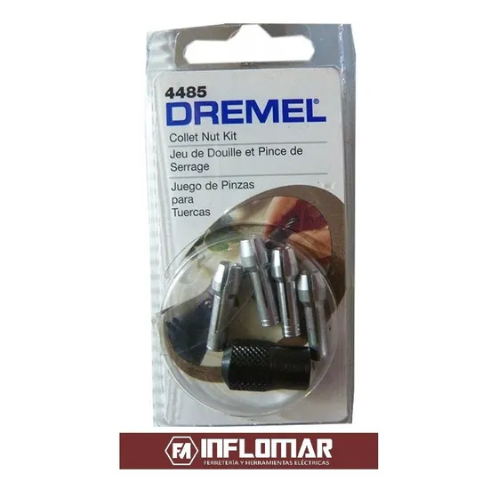 Dremel Juego De 4 Boquillas Collet 4485 P/brocas 0.8mm-3.2mm